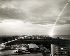 Launch viewed from the Cape Royal building